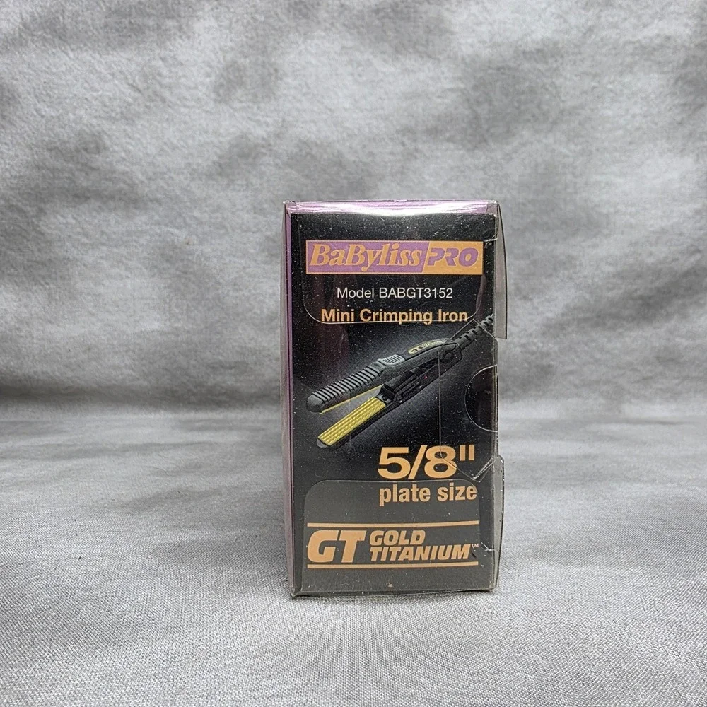 BaByliss Pro GT Gold Titanium Mini Crimping Iron 5/8